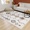 Hochflor Teppich - Blend Aztec Creme Bunt - thumbnail