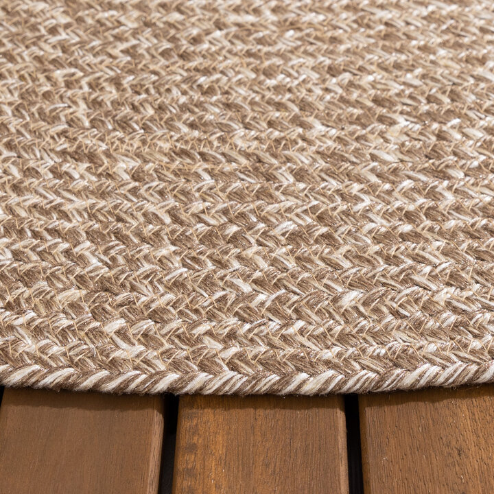 In- & Outdoor Jute Teppich Rund - Bali Braun