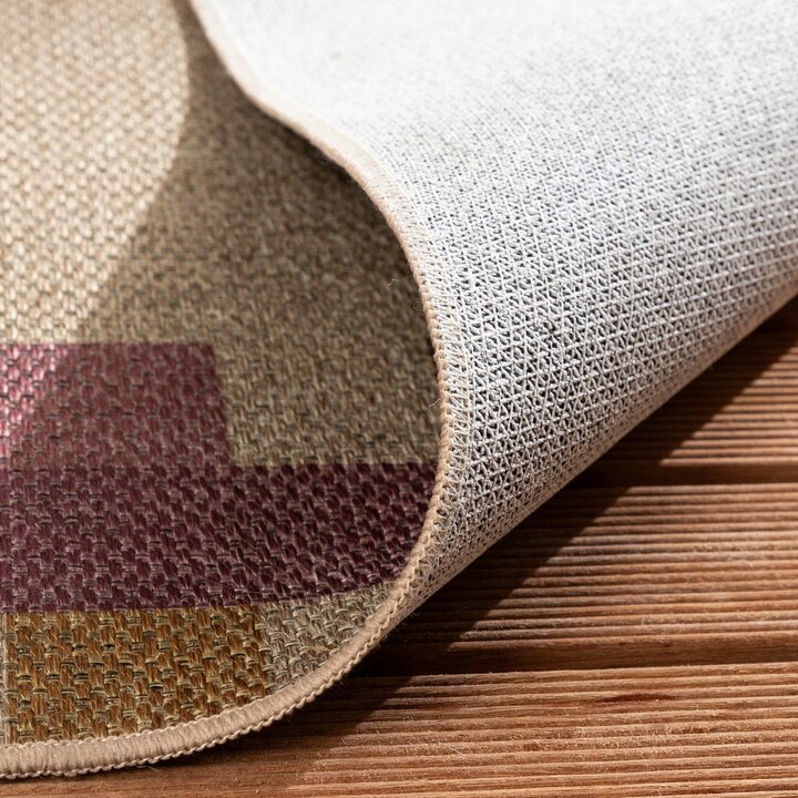 In- & Outdoor Jute Teppich - Mambo Tiles Beige