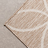 Geometrischer Outdoor Teppich - Faro Ripple Beige - thumbnail 4
