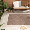 Garten Teppich - Nusa Border Braun Beige - thumbnail
