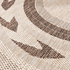 Garten Teppich Rund - Nusa Orbit Braun Creme - thumbnail 3
