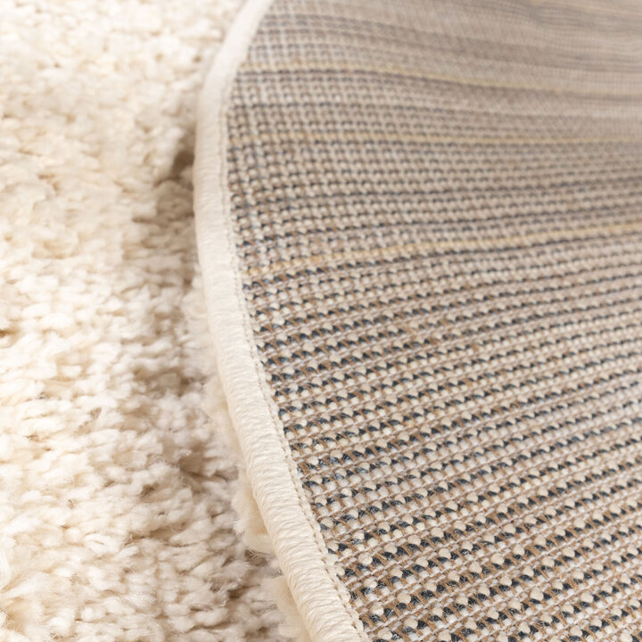 Teppich Hochflor Rund - Wish Creme