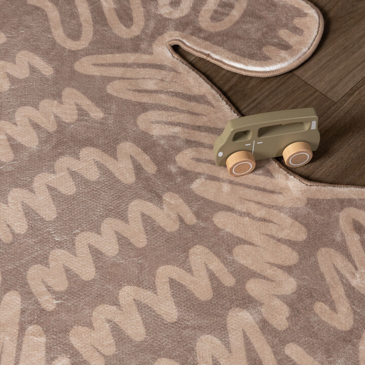 Waschbarer Kinderteppich - Raf Croco Braun