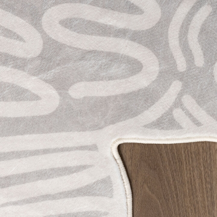 Waschbarer Kinderteppich - Raf Tiger Grau