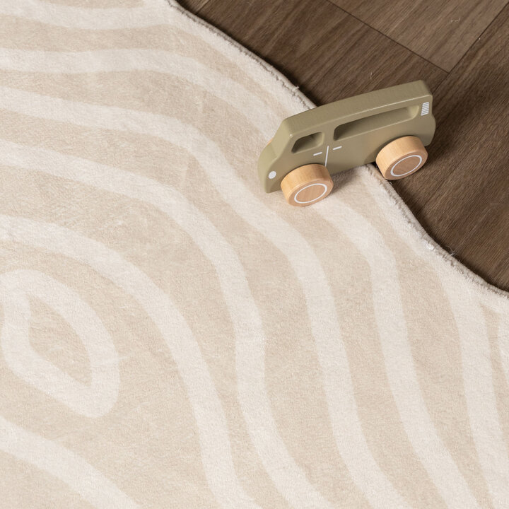 Waschbarer Kinderteppich - Raf Tiger Creme 