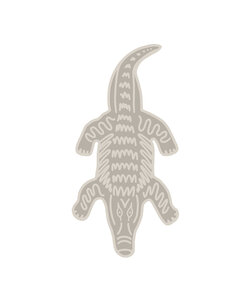 Waschbarer Kinderteppich - Raf Croco Grau