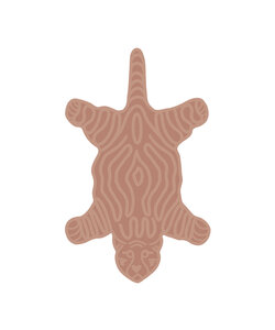 Waschbarer Kinderteppich - Raf Tiger Rosa