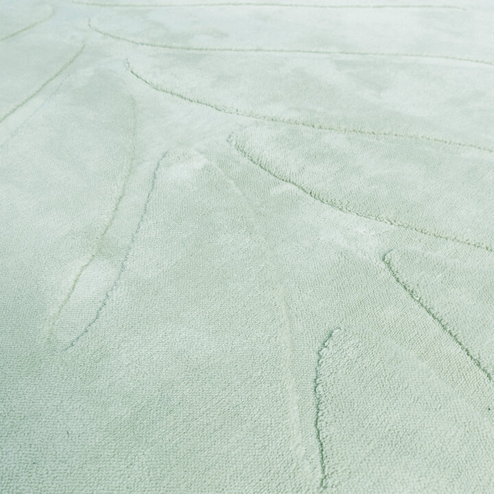 Kinderteppich Waschbar - Coco Blatt Grün