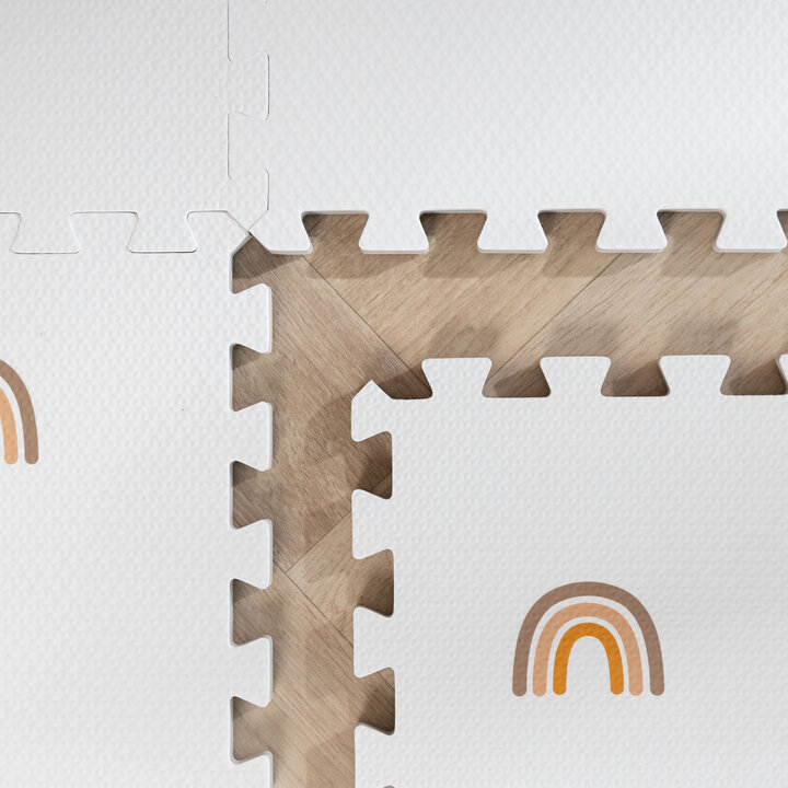 Puzzlematte - Alfie Rainbow Weiß