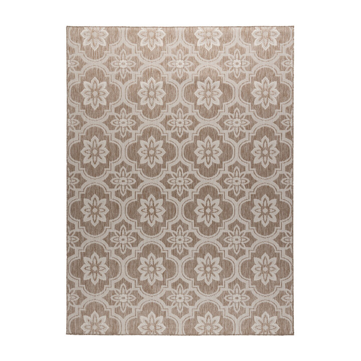 In- & Outdoor Teppich - Rio Flower Beige