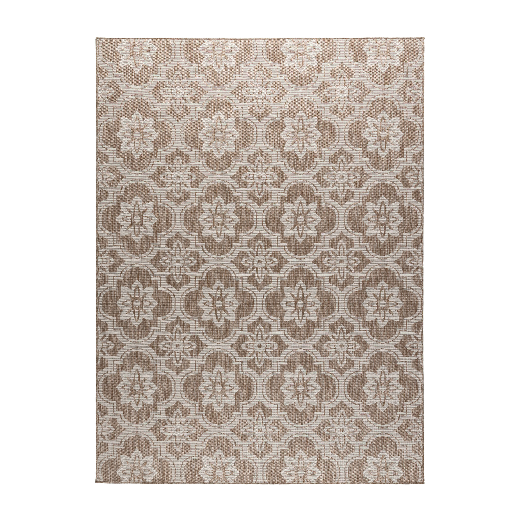 In- & Outdoor Teppich - Rio Flower Beige - sfeer