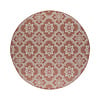 In- & Outdoor Teppich Rund - Rio Flower Rosa - thumbnail 1