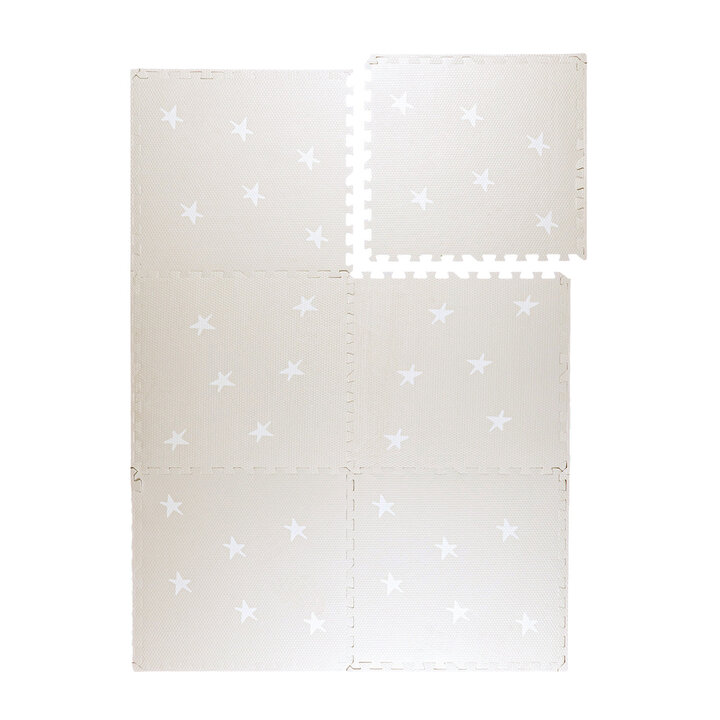 Puzzlematte - Alfie Stars Grau/Beige