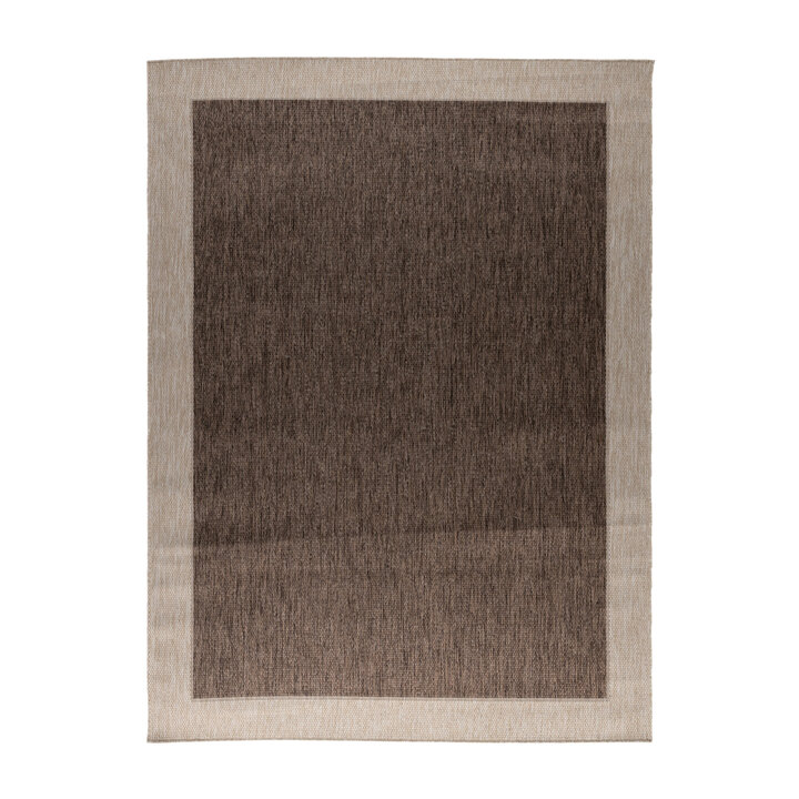 Garten Teppich - Nusa Border Braun Beige