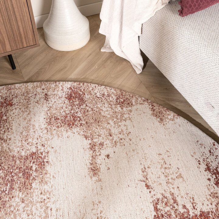 Teppich Abstrakt Rund - Candice Rosa