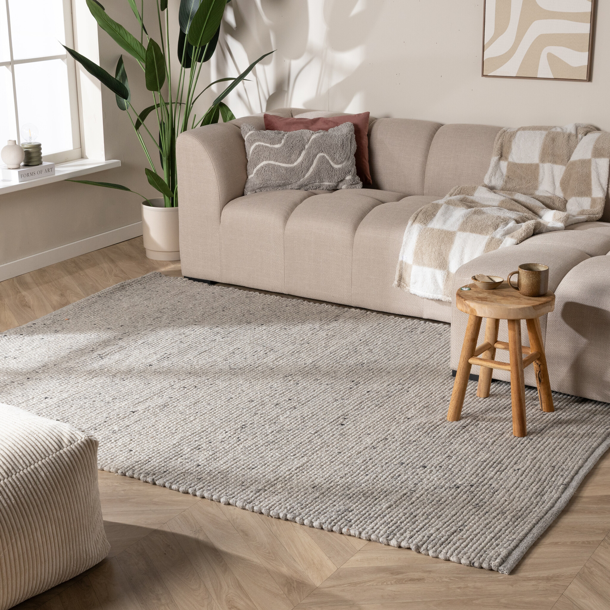 Wollteppich - Feline Grau Meliert