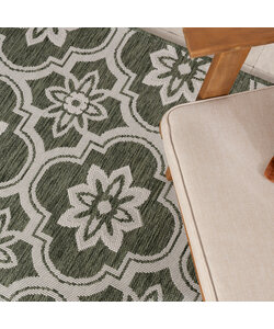 In- & Outdoor Teppich - Rio Flower Grün