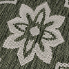 In- & Outdoor Teppich Rund - Rio Flower Grün - thumbnail 2