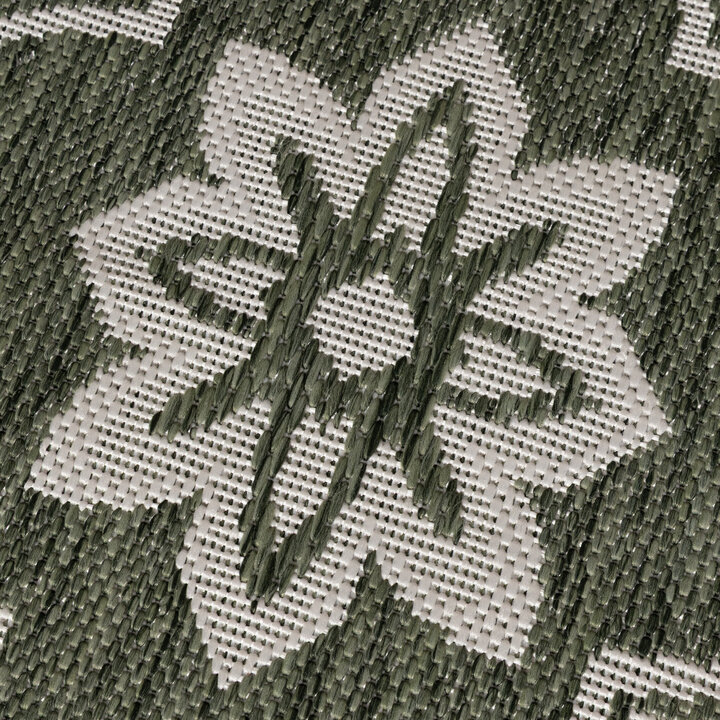 In- & Outdoor Teppich Rund - Rio Flower Grün