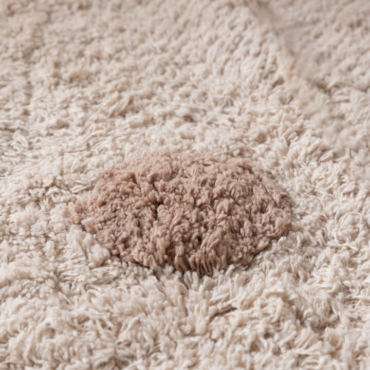 Teppich Kinderzimmer Rund - Lou Dots Taupe