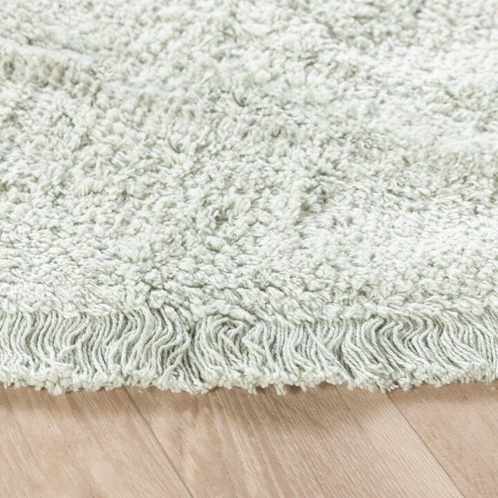 Teppich Kinderzimmer Rund - Lou Dots Grün