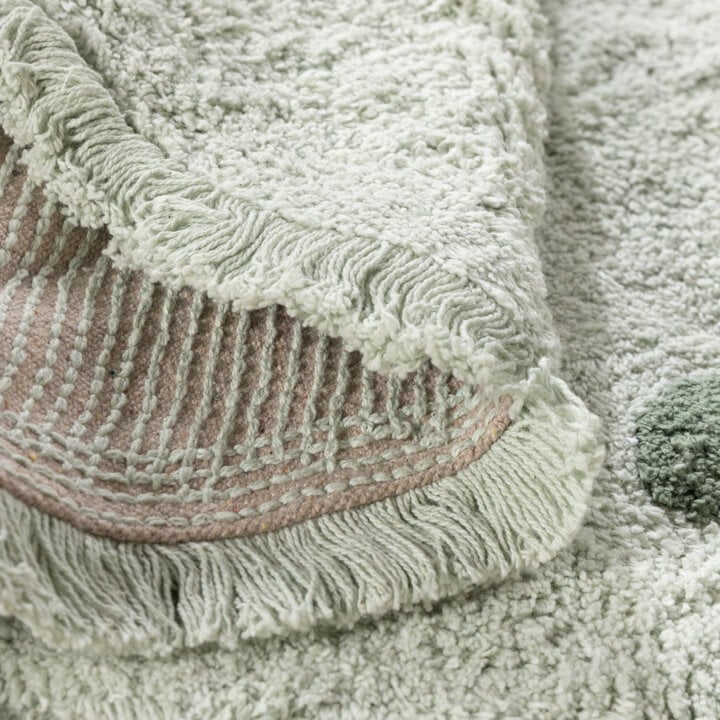 Teppich Kinderzimmer Rund - Lou Dots Grün