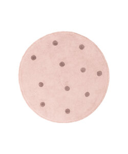 Teppich Kinderzimmer Rund - Lou Dots Lila
