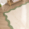 Waschbarer Teppich - Hazy Grün Creme - thumbnail 2