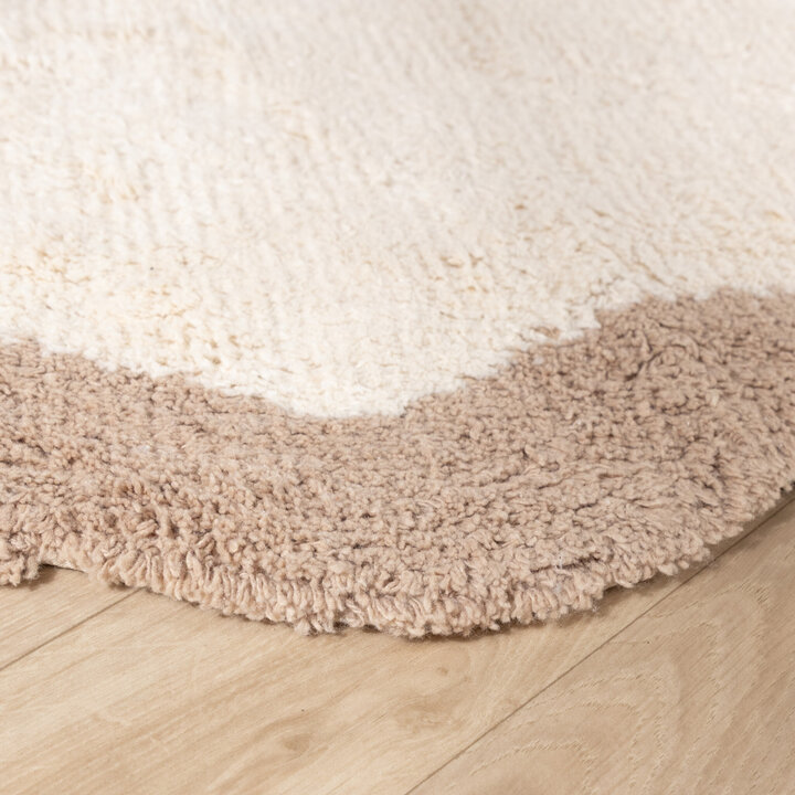 Waschbarer Teppich - Hazy Beige Creme