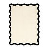 Waschbarer Teppich - Hazy Schwarz Creme - thumbnail 1