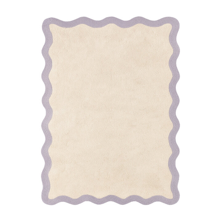 Waschbarer Teppich - Hazy Lila Creme
