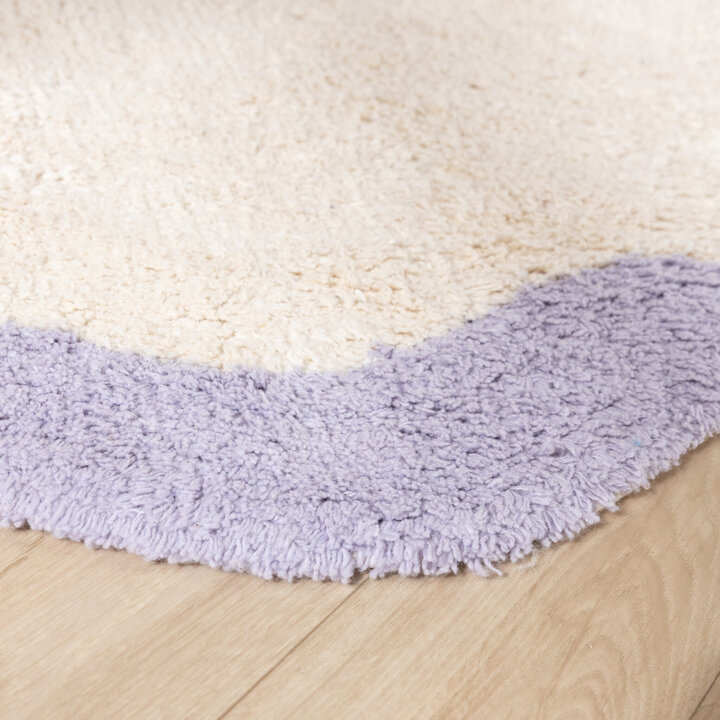 Waschbarer Teppich - Hazy Lila Creme