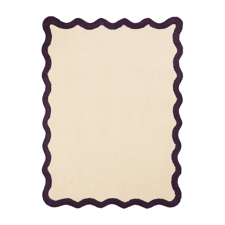 Waschbarer Teppich - Hazy Violett Creme