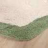 Waschbarer Teppich Rund - Hazy Grün Creme - thumbnail 5