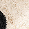 Waschbarer Teppich Rund - Hazy Schwarz Creme - thumbnail 3