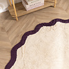 Waschbarer Teppich Rund - Hazy Violett Creme - thumbnail 2