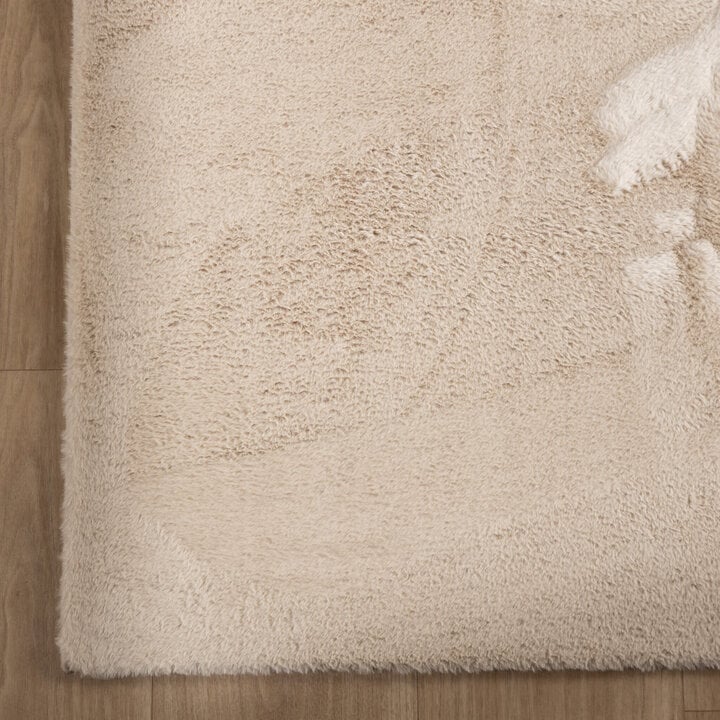 Flauschiger Teppich - Cozy Beige