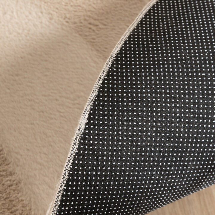Flauschiger Teppich Rund - Cozy Beige