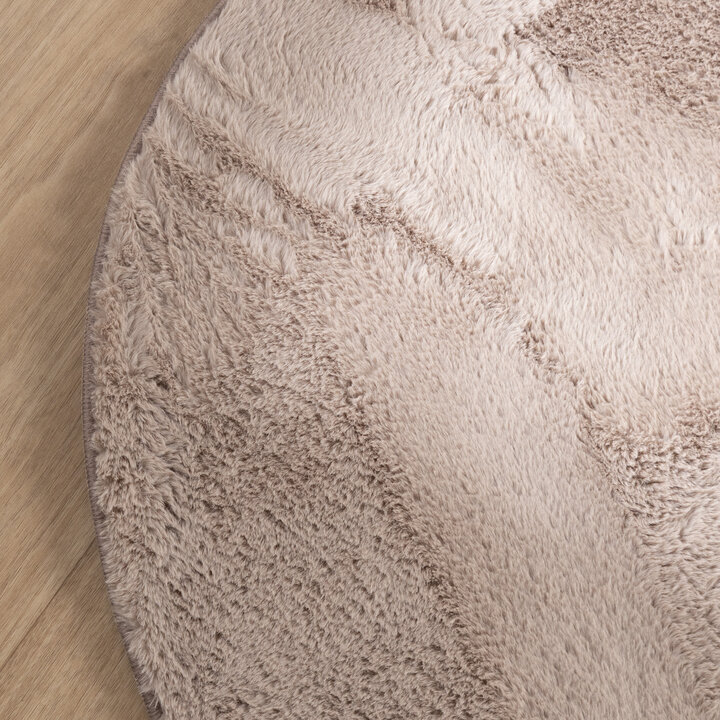 Flauschiger Teppich - Cozy Pebble Taupe
