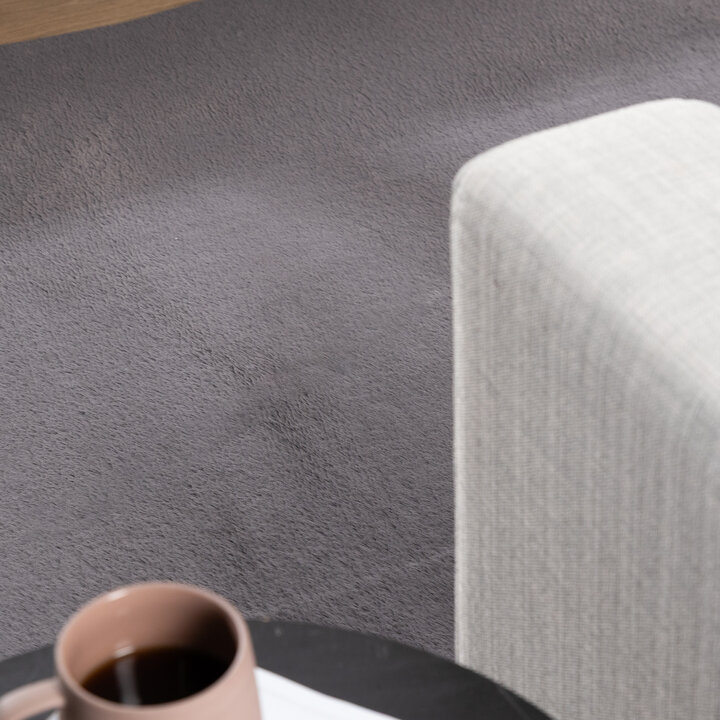 Flauschiger Teppich - Cozy Pebble Anthrazit