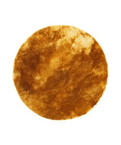 Hochflor Teppich Rund - Glorious Gold Gelb