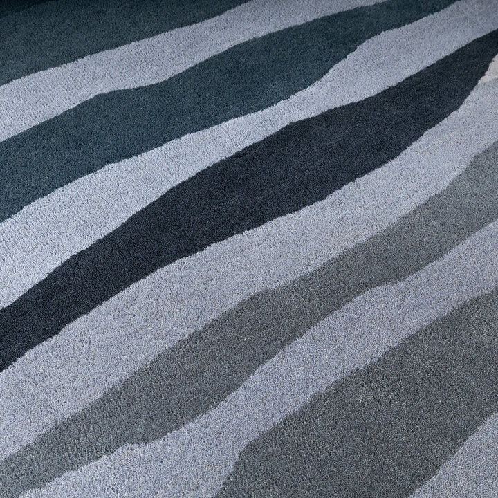 Wollteppich - Liora Blau
