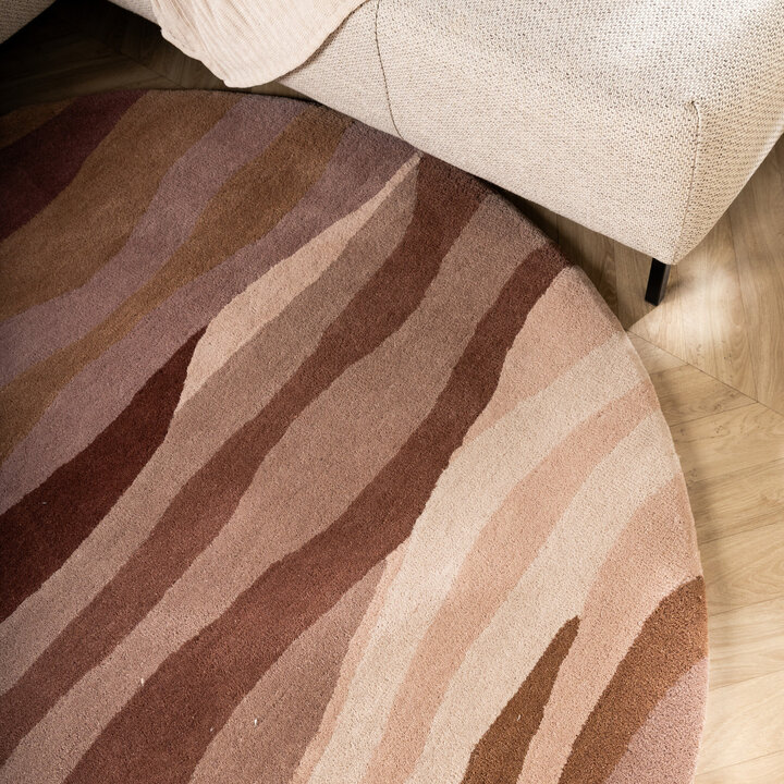 Wollteppich Rund - Liora Rosa