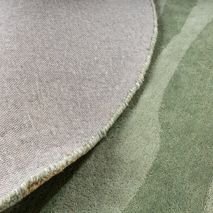 Wollteppich Rund - Liora Grün