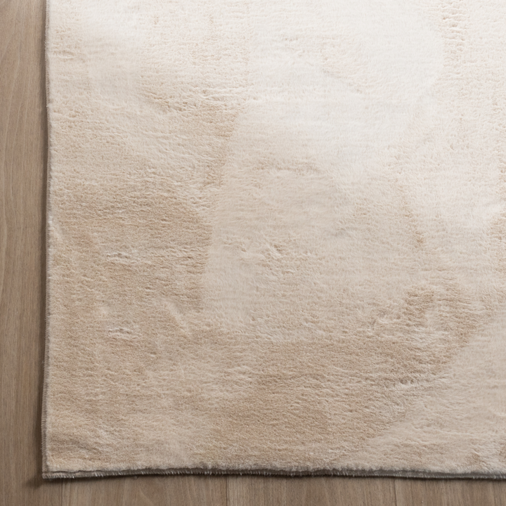 Flauschiger Teppich - Cozy Creme
