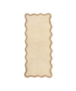 Waschbarer Läufer - Hazy Beige Creme