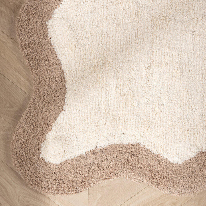 Waschbarer Läufer - Hazy Beige Creme