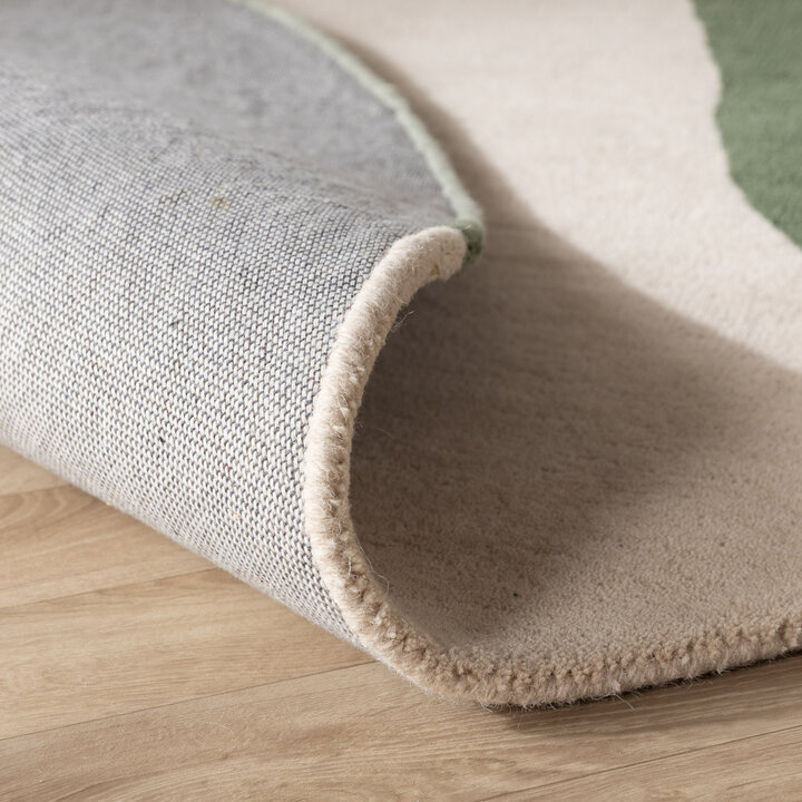 Wollteppich Rund - Vienna Grün