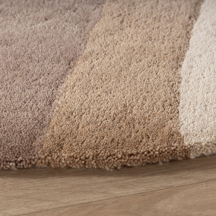 Wollteppich Rund - Vienna Beige